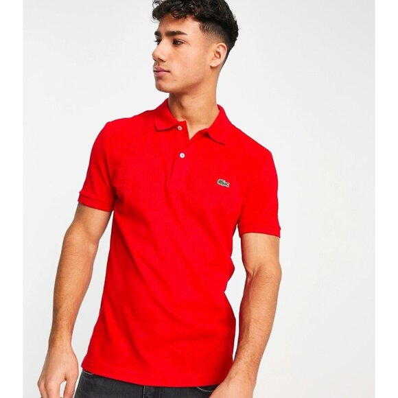 Lacoste Polo Shirt Short Sleeve Red SZ XL - Picture 9 of 16